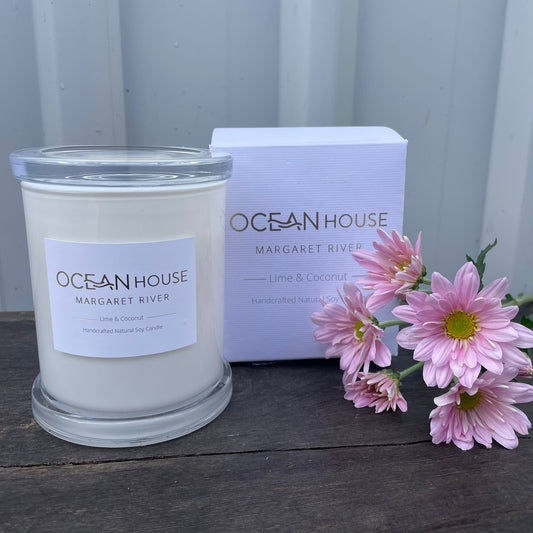 Ocean House Lime & Coconut Handcrafted Soy Candle